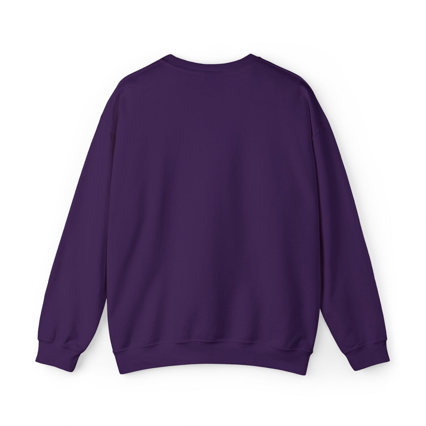 Cozy Floral Script Crewneck Sweatshirt — "Don't Worry Be Happy" Chest Design