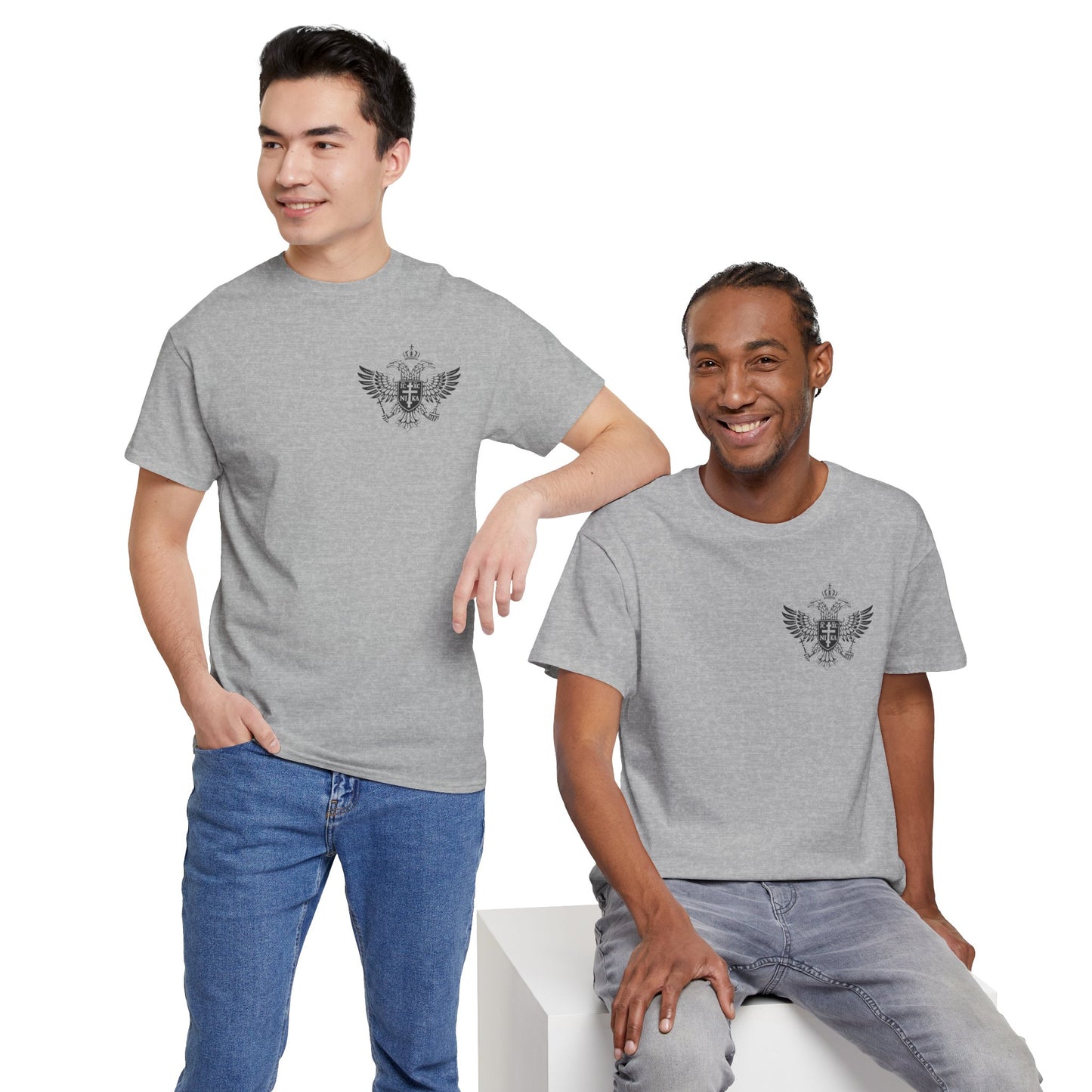 Christian Cross Wings T‑Shirt — Faith Graphic Tee with Prayer Hands