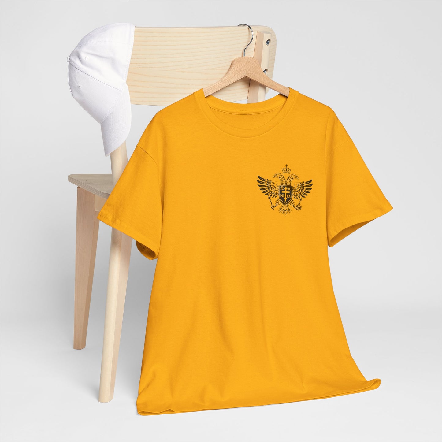 Christian Cross Wings T‑Shirt — Faith Graphic Tee with Prayer Hands