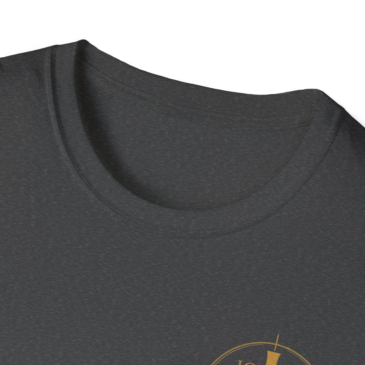 Christian Stained Glass Cross T-Shirt — "I Am the Alpha and the Omega"