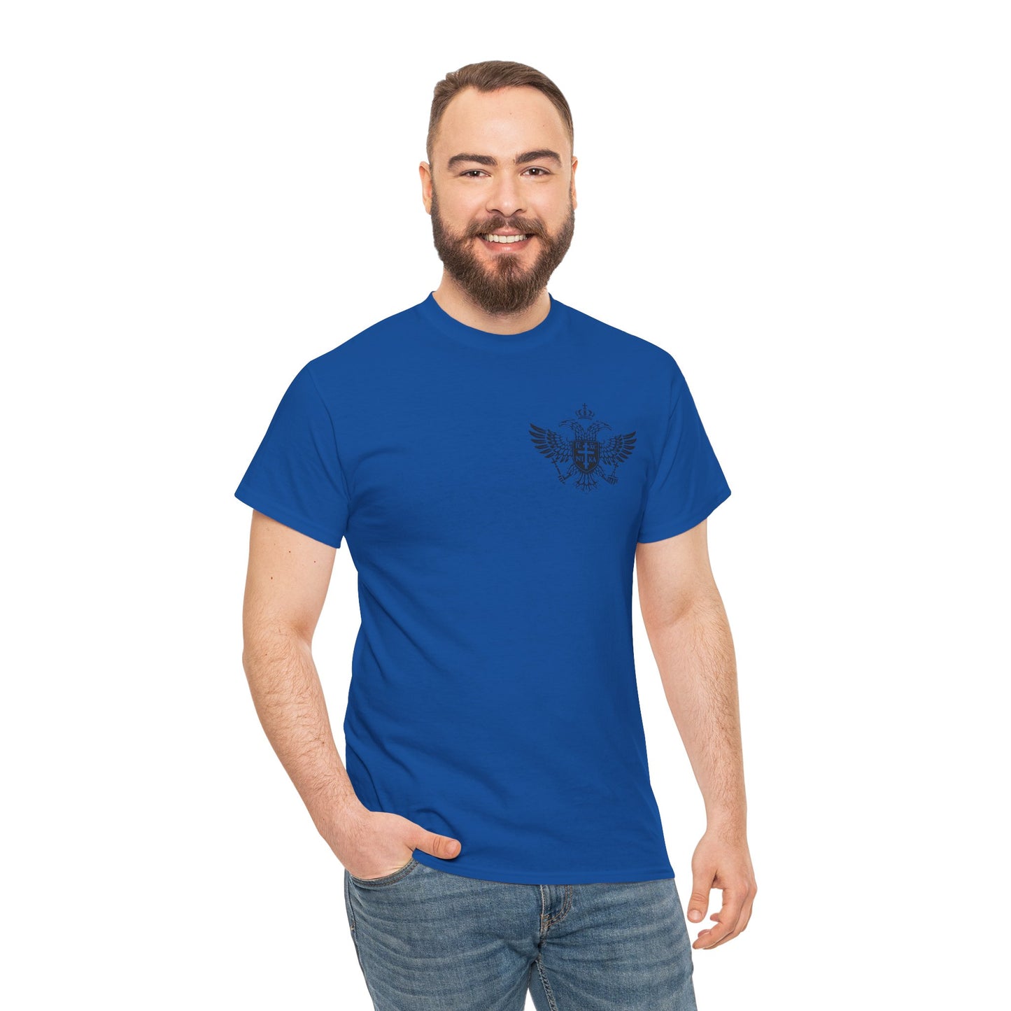 Christian Cross Wings T‑Shirt — Faith Graphic Tee with Prayer Hands