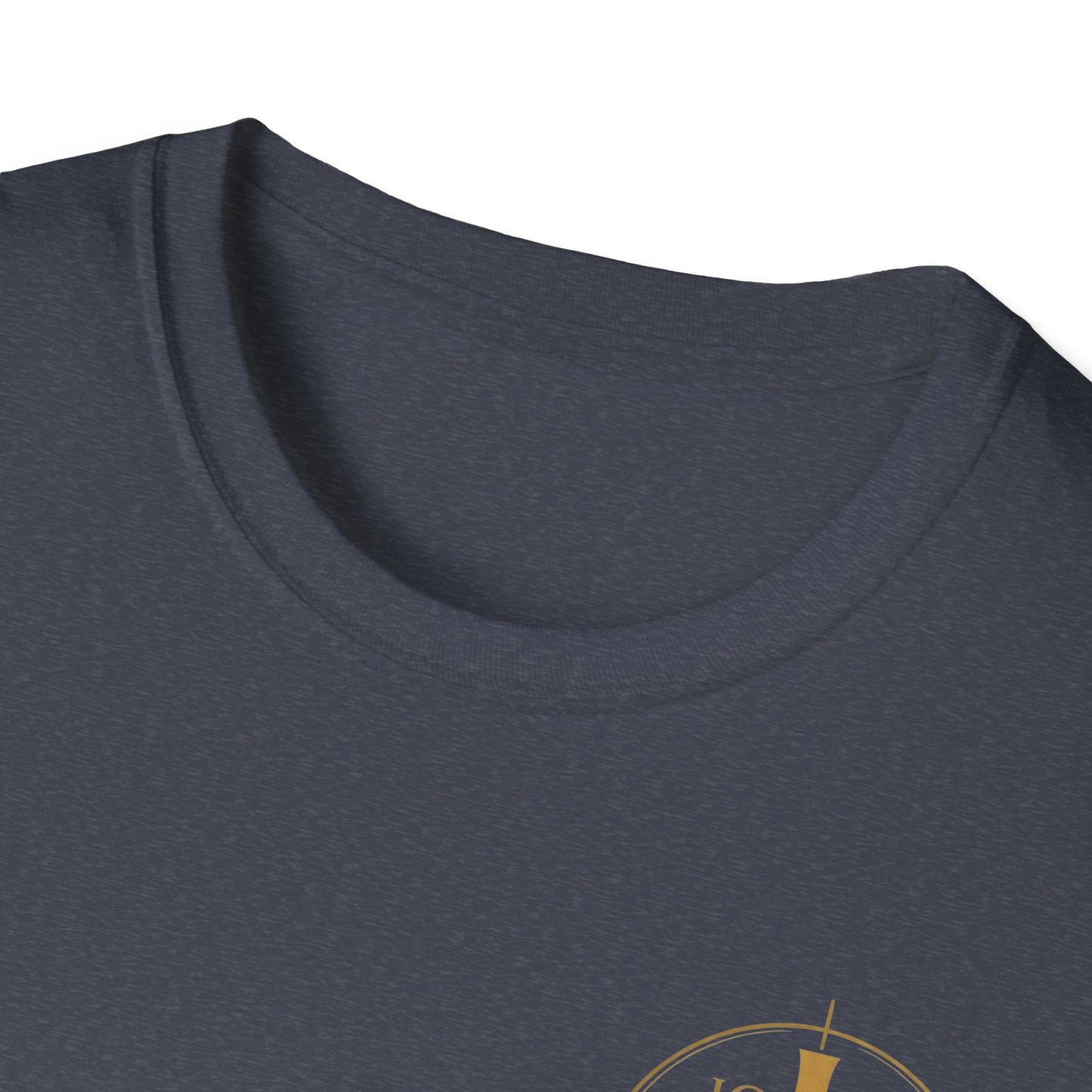 Christian Stained Glass Cross T-Shirt — "I Am the Alpha and the Omega"