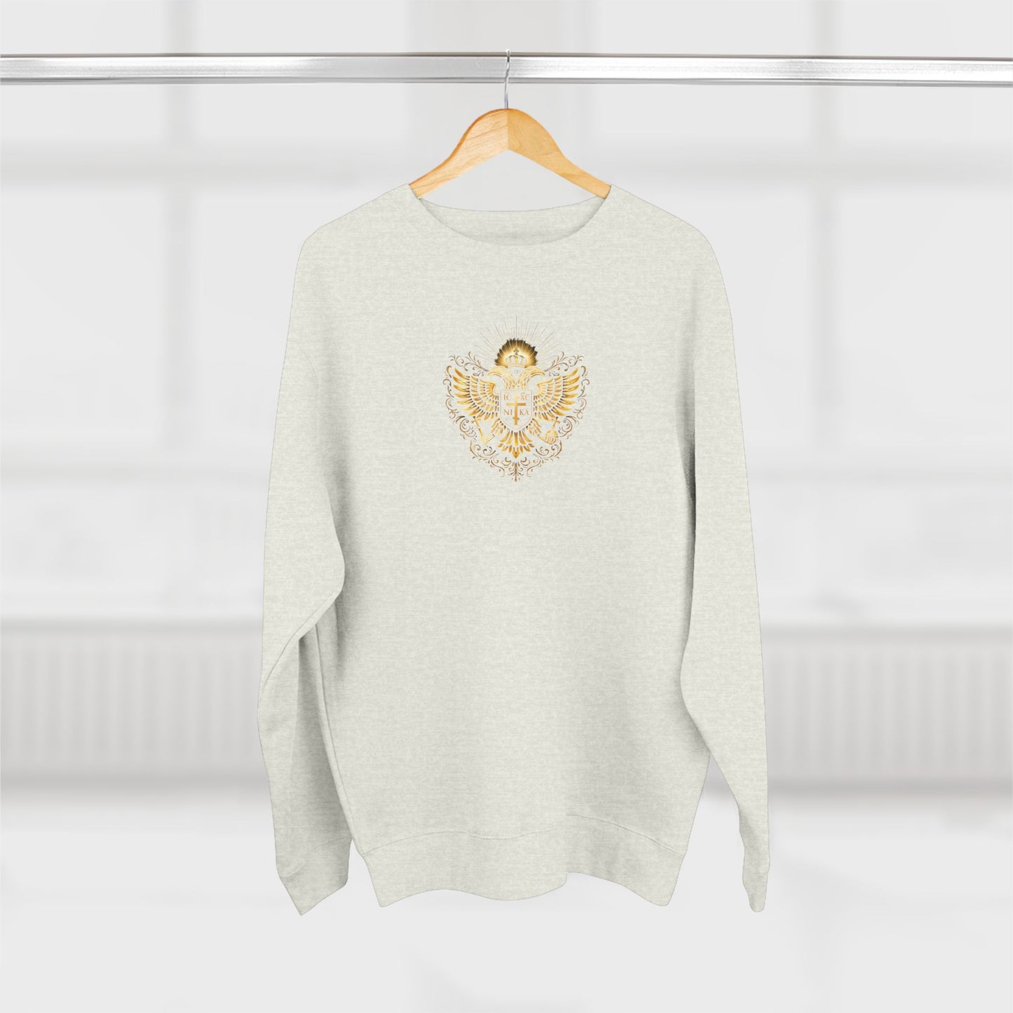 Christian Cross Sweatshirt — Inspirational Faith Graphic Crewneck