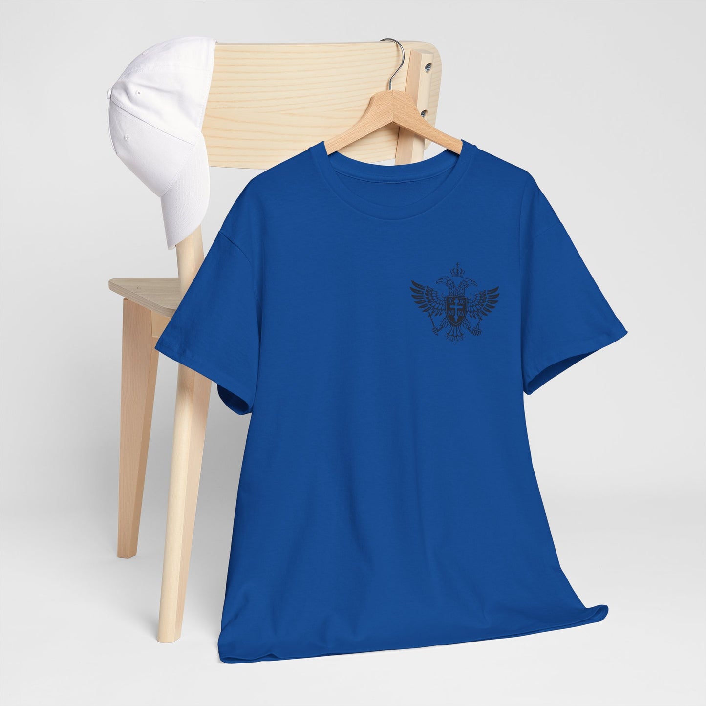 Christian Cross Wings T‑Shirt — Faith Graphic Tee with Prayer Hands