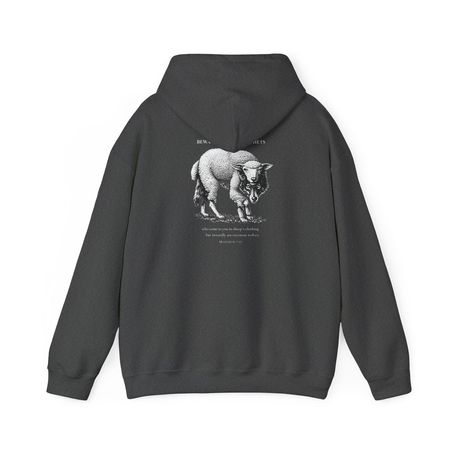 Christian Lamb Graphic Hoodie — ‘Agnus Dei’ Faith Emblem Sweatshirt