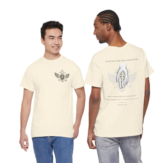 Christian Cross Wings T‑Shirt — Faith Graphic Tee with Prayer Hands
