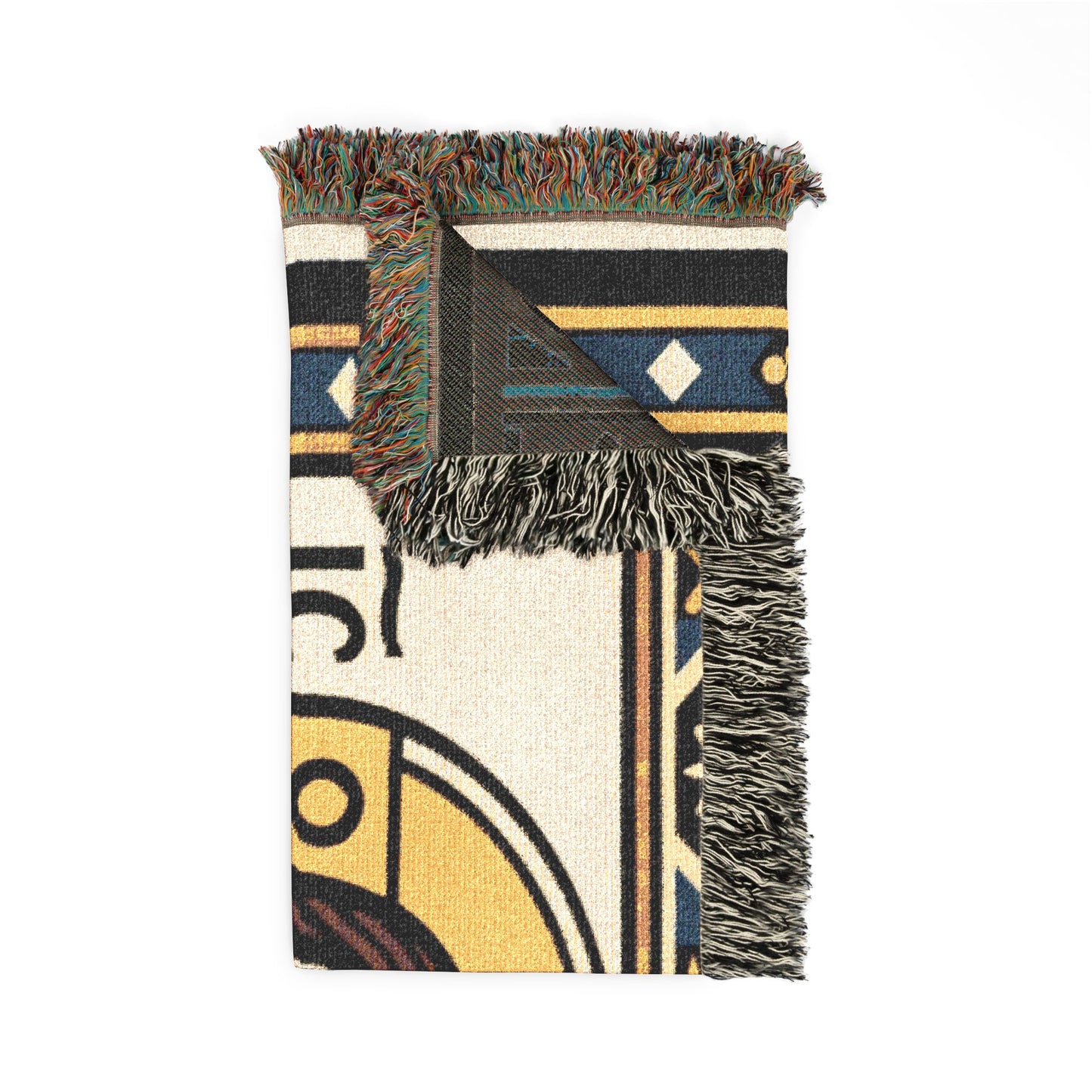 Jesus Icon Woven Blanket — Religious Decorative Throw for Home & Church