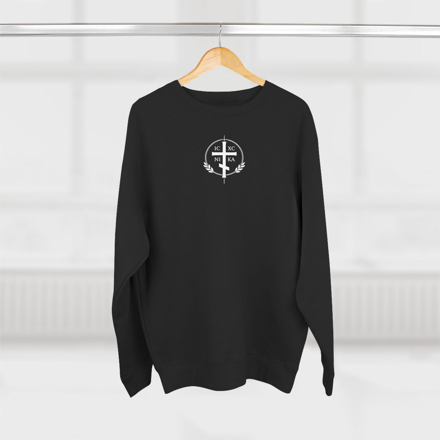 Sheep Graphic Crewneck Sweatshirt — Vintage Lamb Illustration Back Print