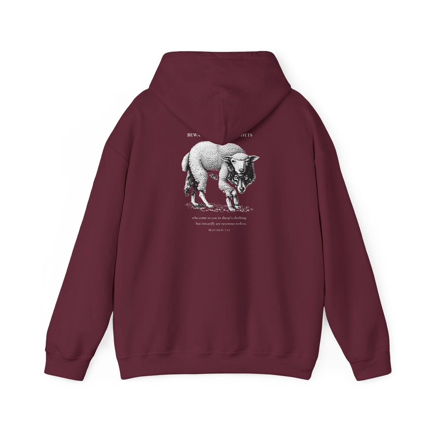 Christian Lamb Graphic Hoodie — ‘Agnus Dei’ Faith Emblem Sweatshirt