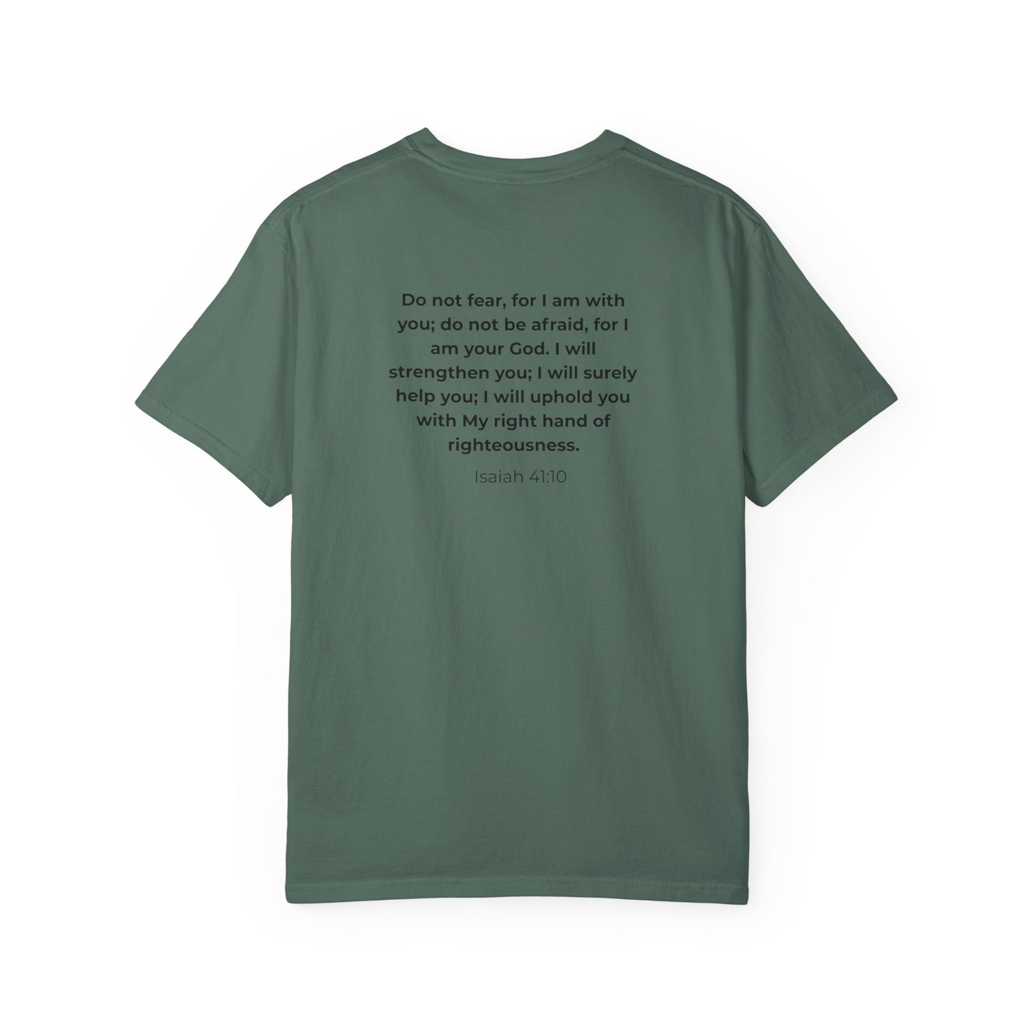 Faith Verse T-Shirt — Isaiah 41:10 Inspirational Christian Tee