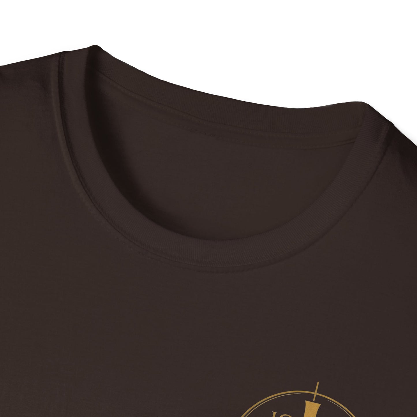 Christian Stained Glass Cross T-Shirt — "I Am the Alpha and the Omega"