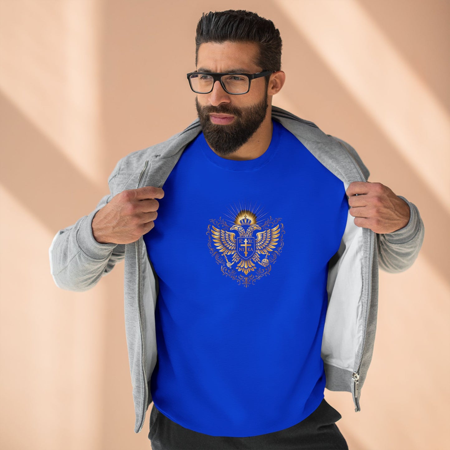 Christian Cross Sweatshirt — Inspirational Faith Graphic Crewneck