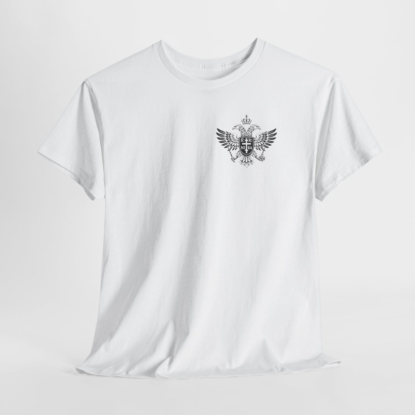Christian Cross Wings T‑Shirt — Faith Graphic Tee with Prayer Hands