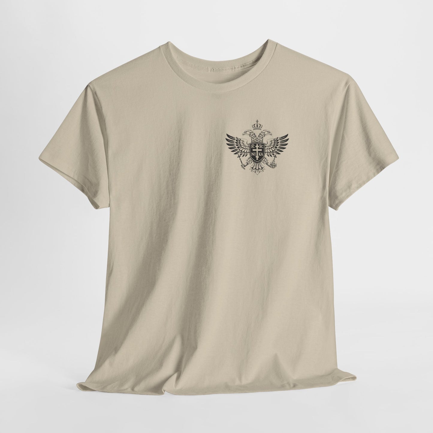 Christian Cross Wings T‑Shirt — Faith Graphic Tee with Prayer Hands