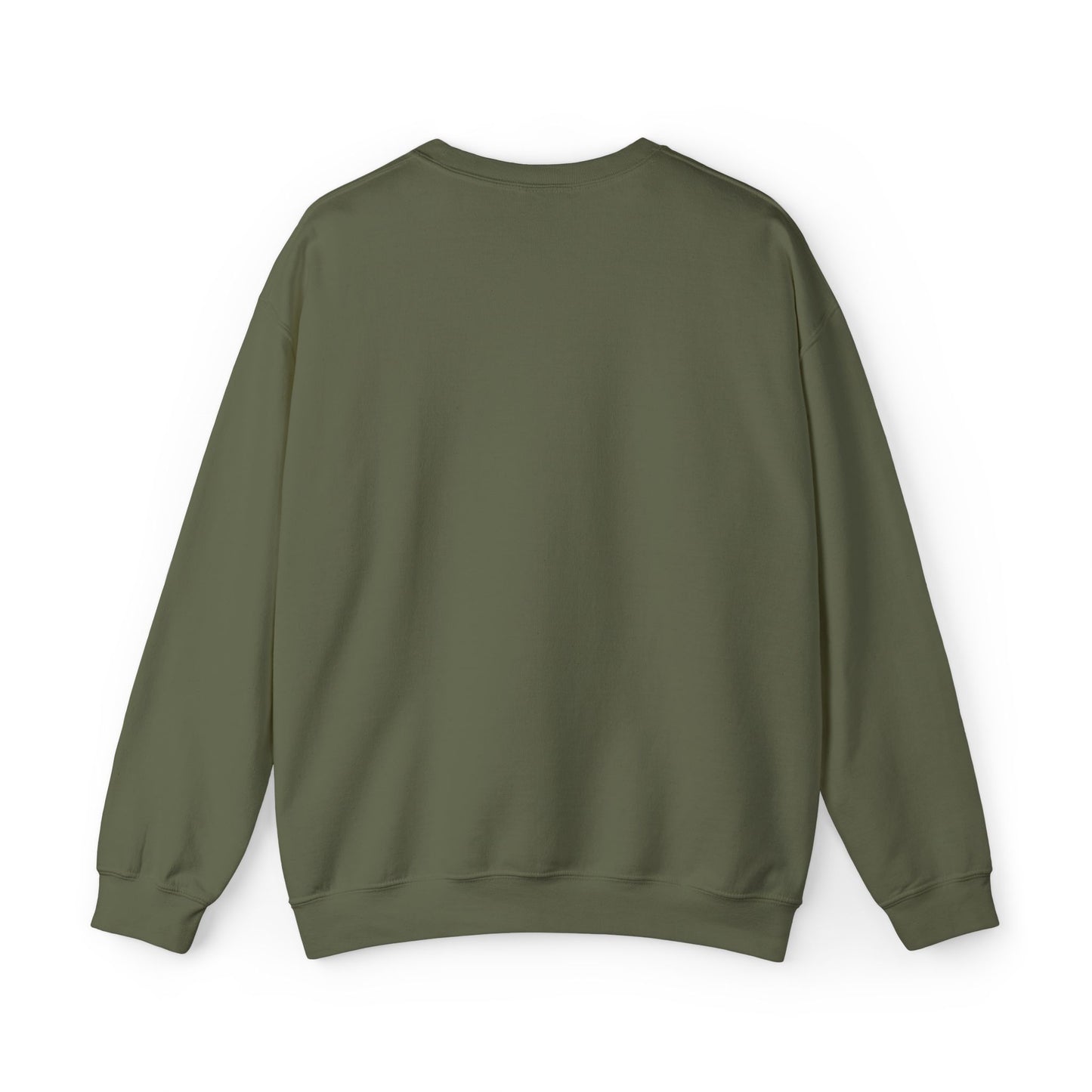 Cozy Floral Script Crewneck Sweatshirt — "Don't Worry Be Happy" Chest Design