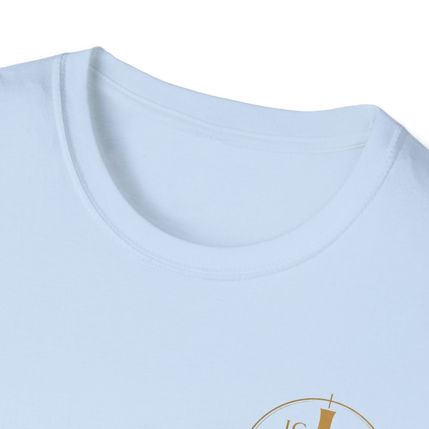 Christian Cross Wings T-Shirt — Gold Faith Graphic Tee