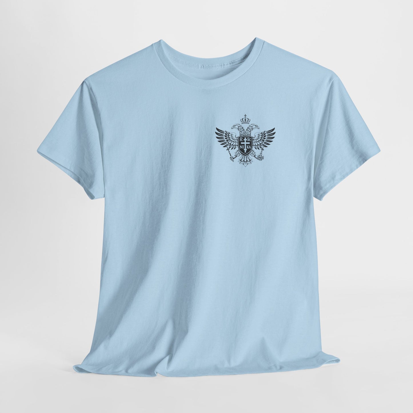 Christian Cross Wings T‑Shirt — Faith Graphic Tee with Prayer Hands