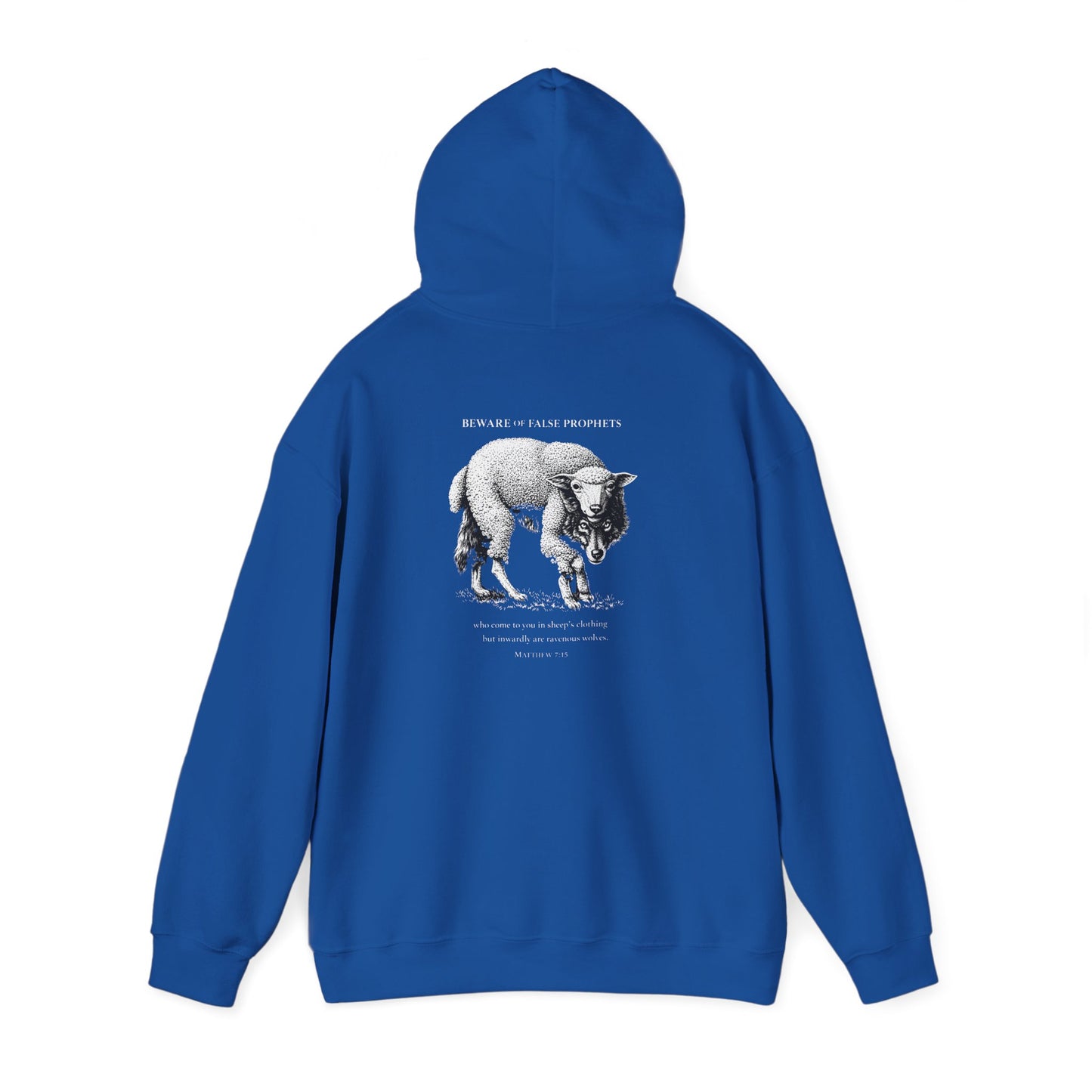 Christian Lamb Graphic Hoodie — ‘Agnus Dei’ Faith Emblem Sweatshirt