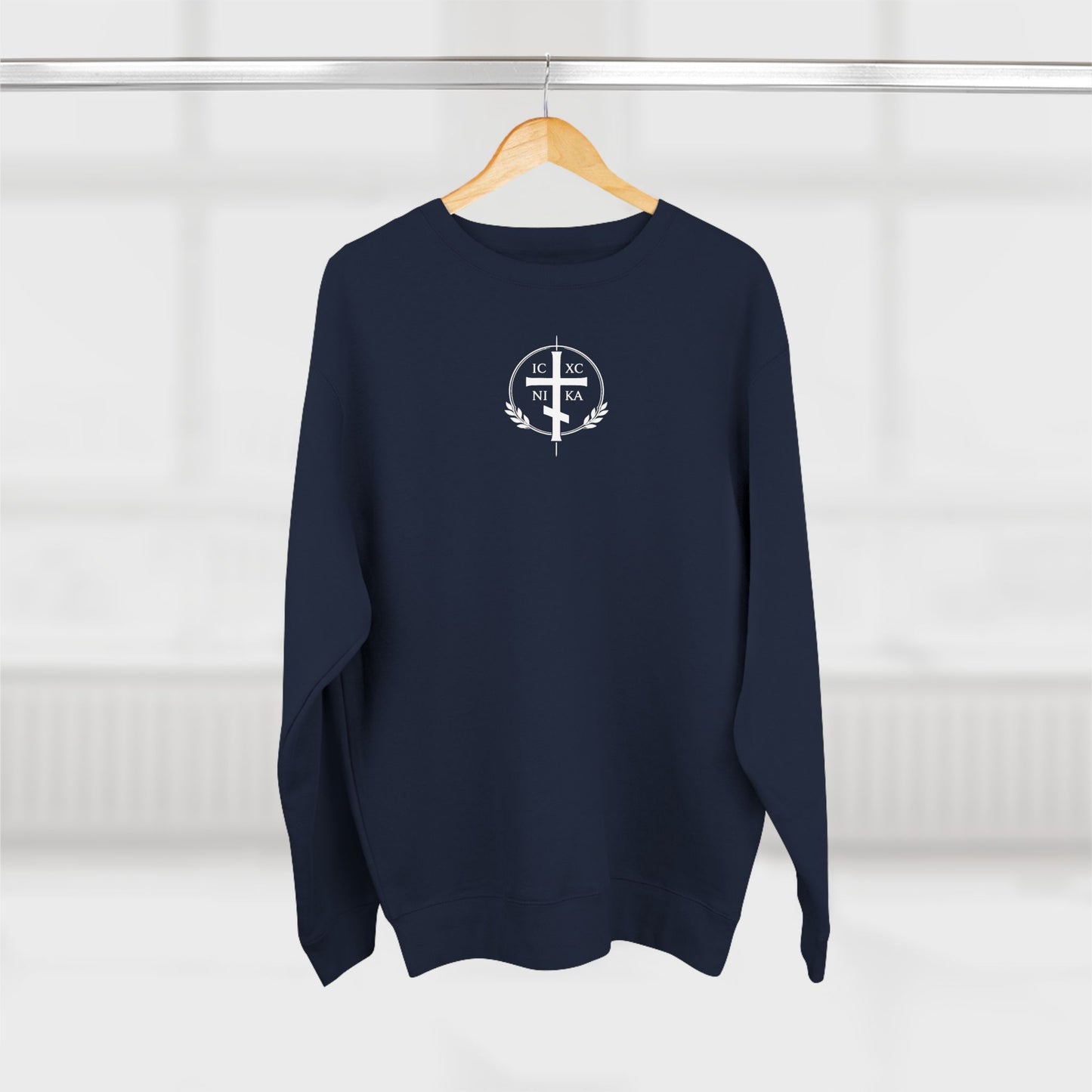 Sheep Graphic Crewneck Sweatshirt — Vintage Lamb Illustration Back Print