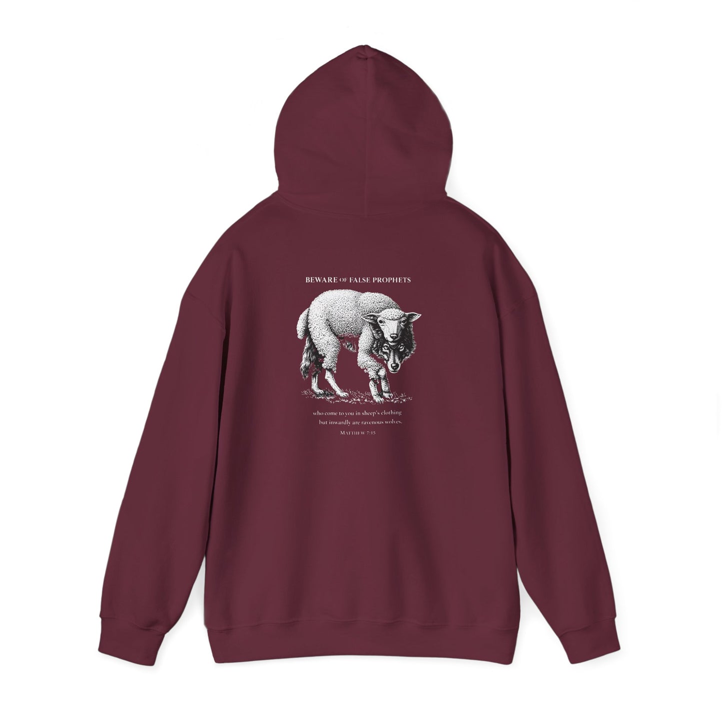 Christian Lamb Graphic Hoodie — ‘Agnus Dei’ Faith Emblem Sweatshirt