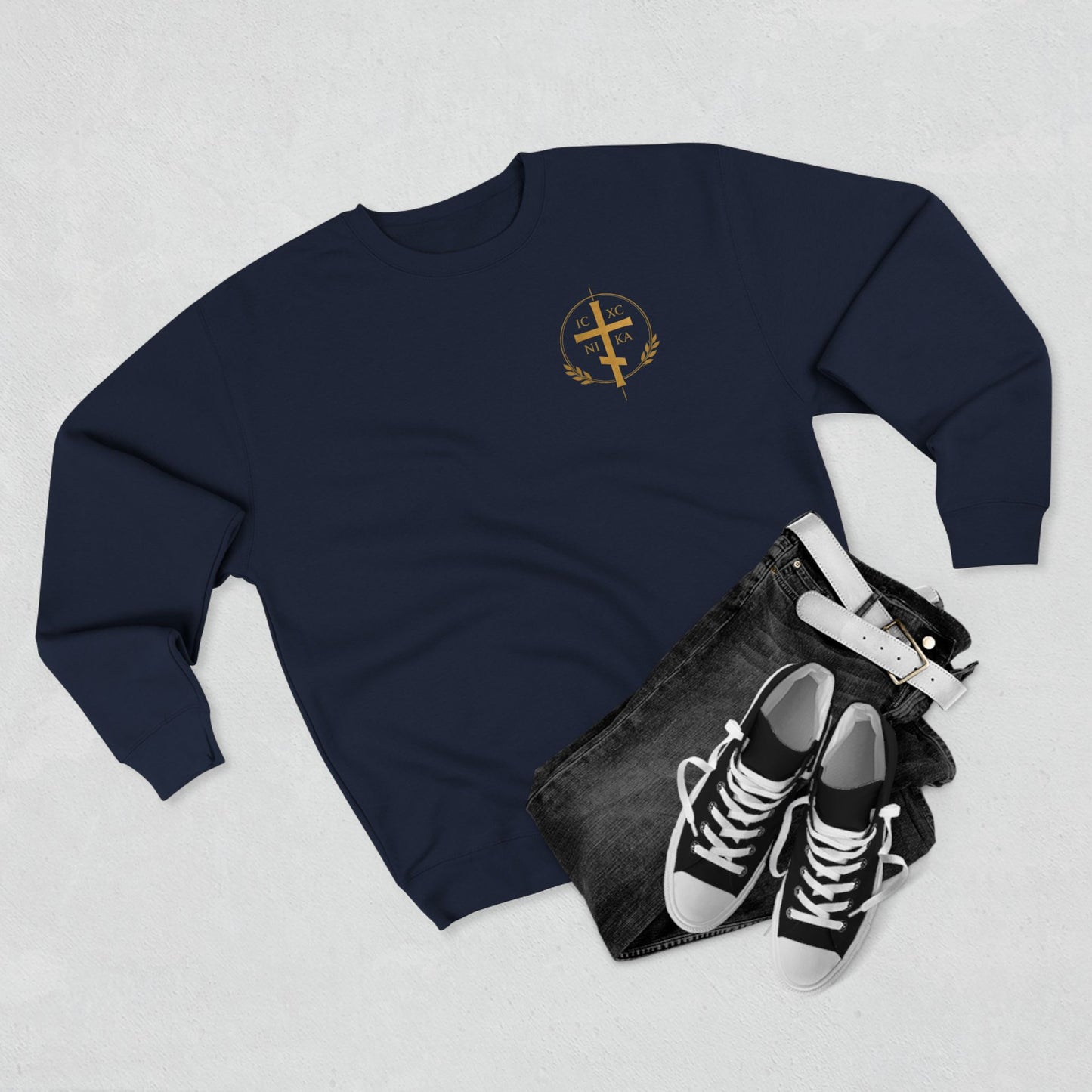 Christian Crewneck Sweatshirt — "The Way" Faith Verse Pullover