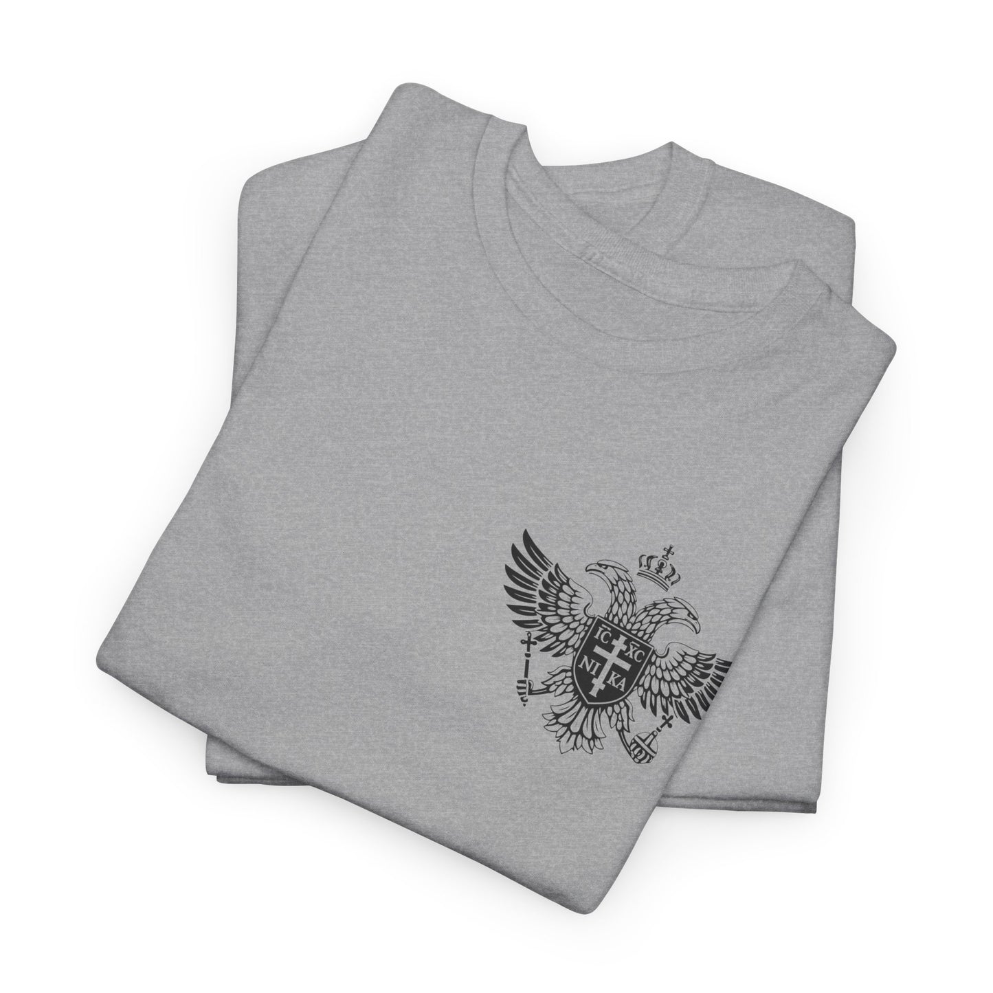 Christian Cross Wings T‑Shirt — Faith Graphic Tee with Prayer Hands