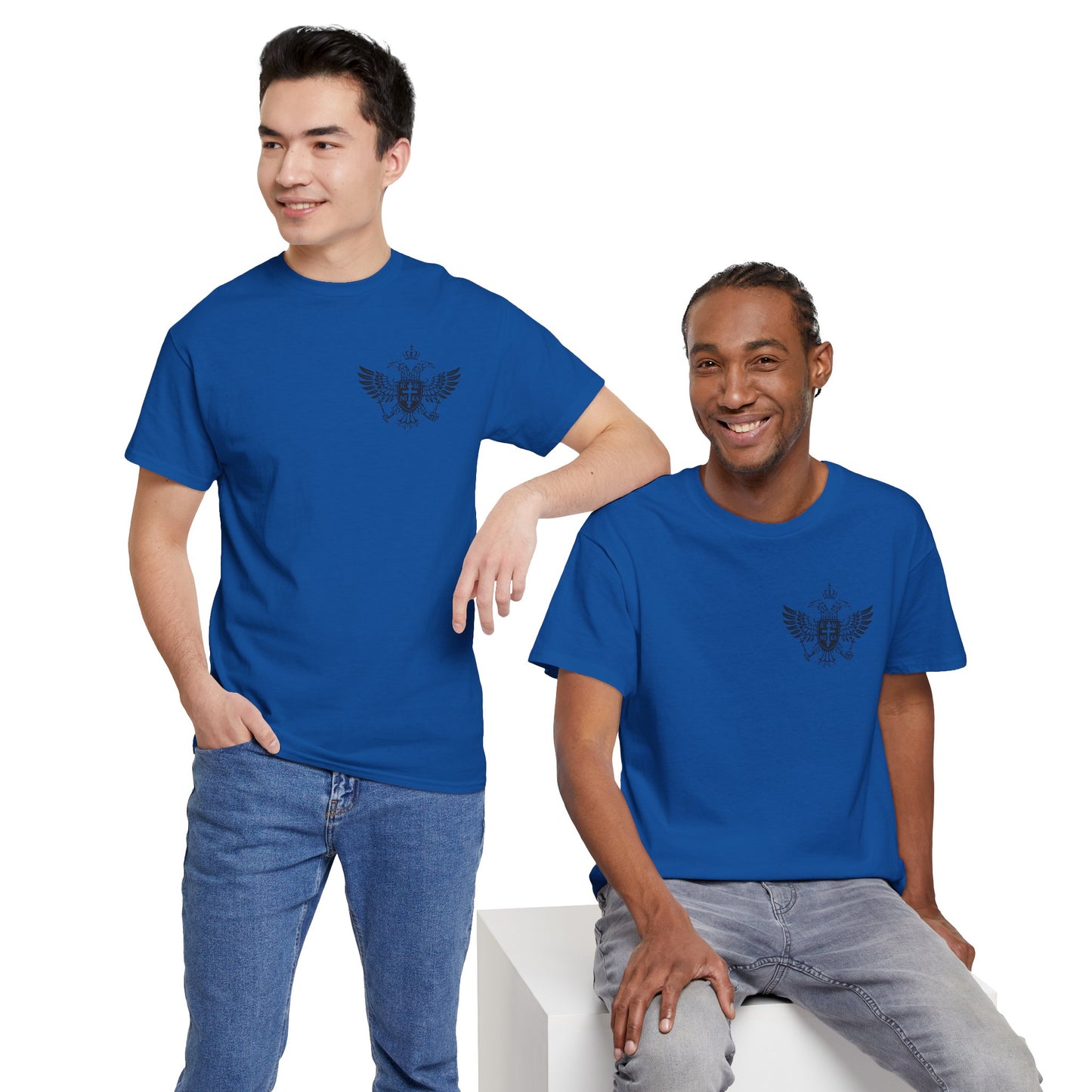 Christian Cross Wings T‑Shirt — Faith Graphic Tee with Prayer Hands