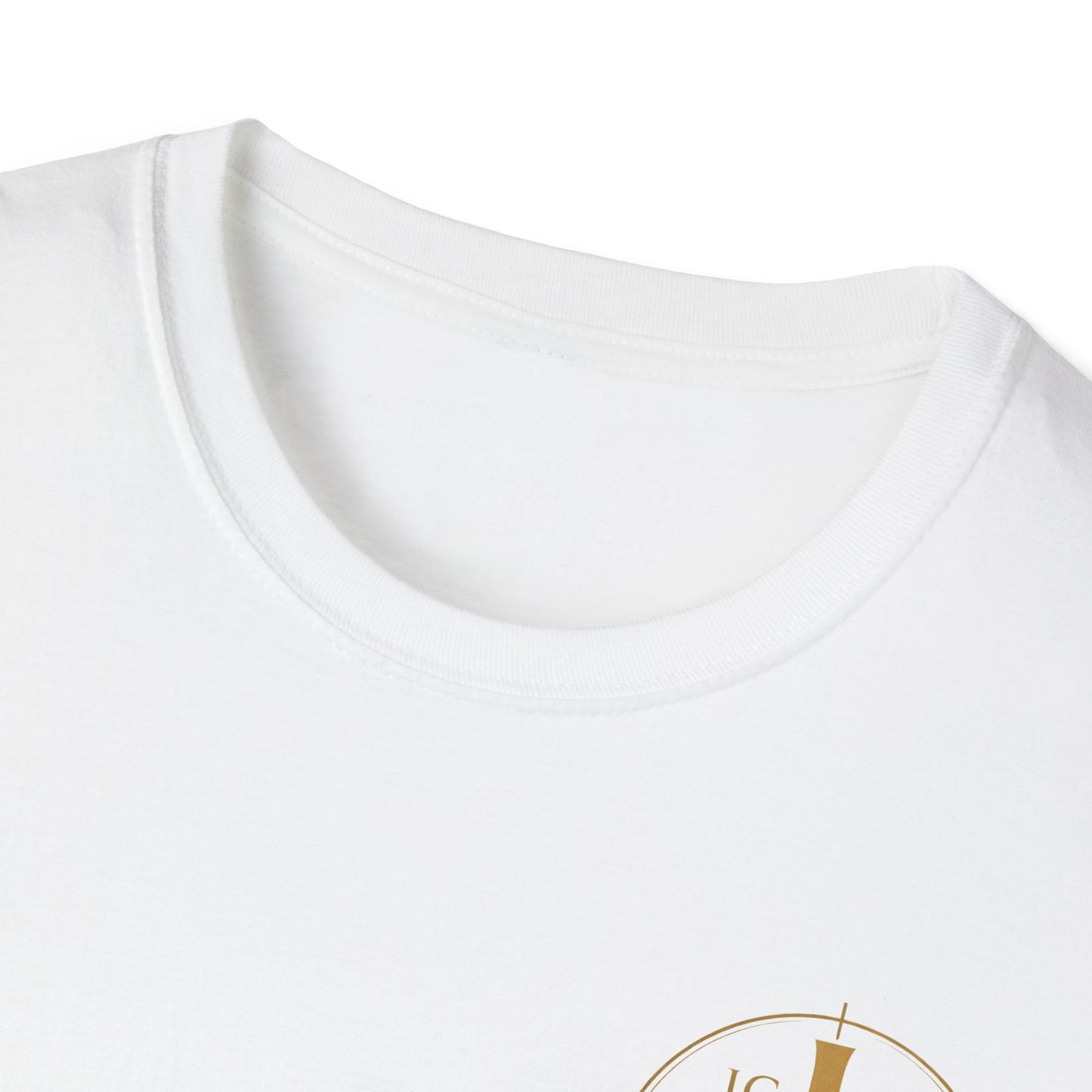 Christian Cross Wings T-Shirt — Gold Faith Graphic Tee