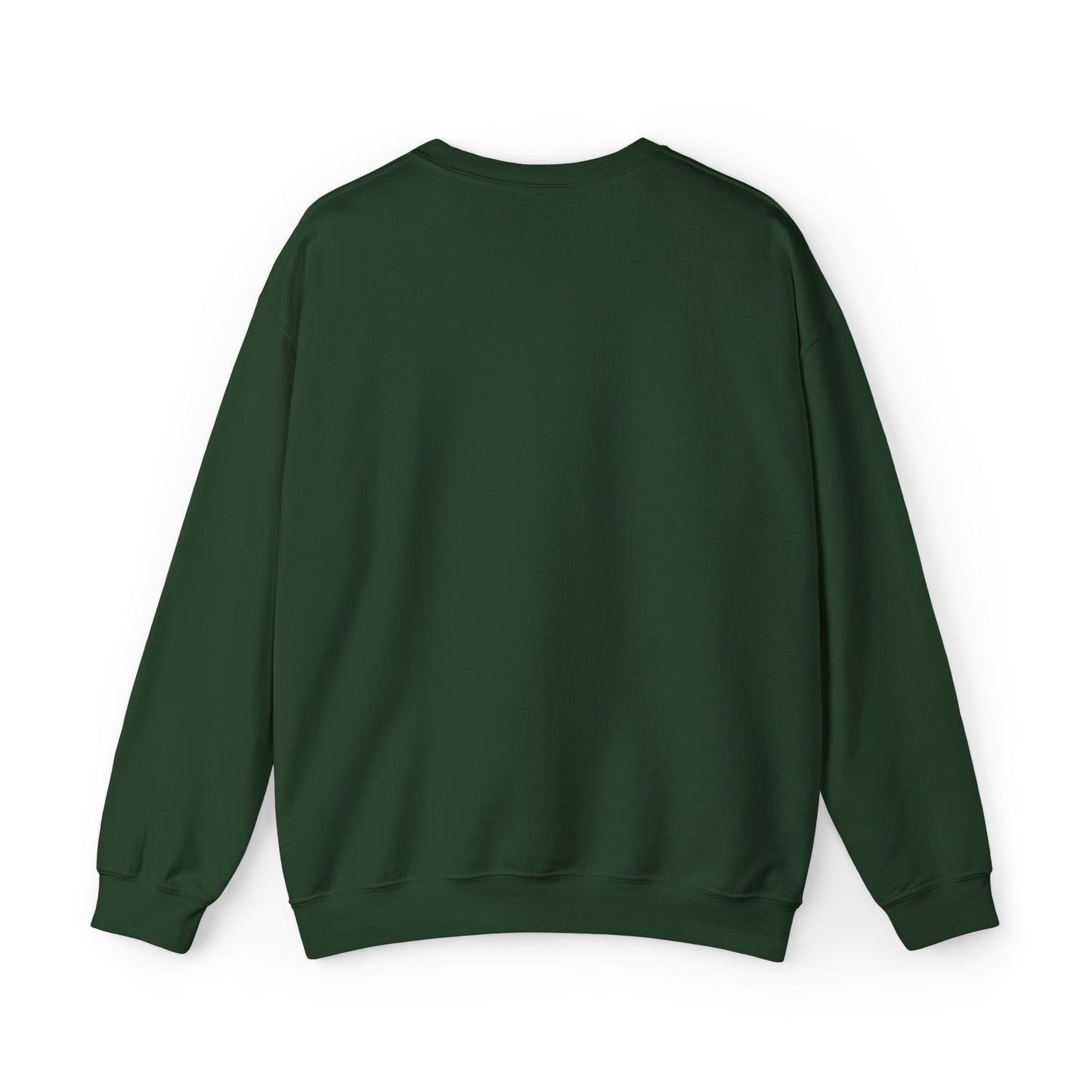 Cozy Floral Script Crewneck Sweatshirt — "Don't Worry Be Happy" Chest Design