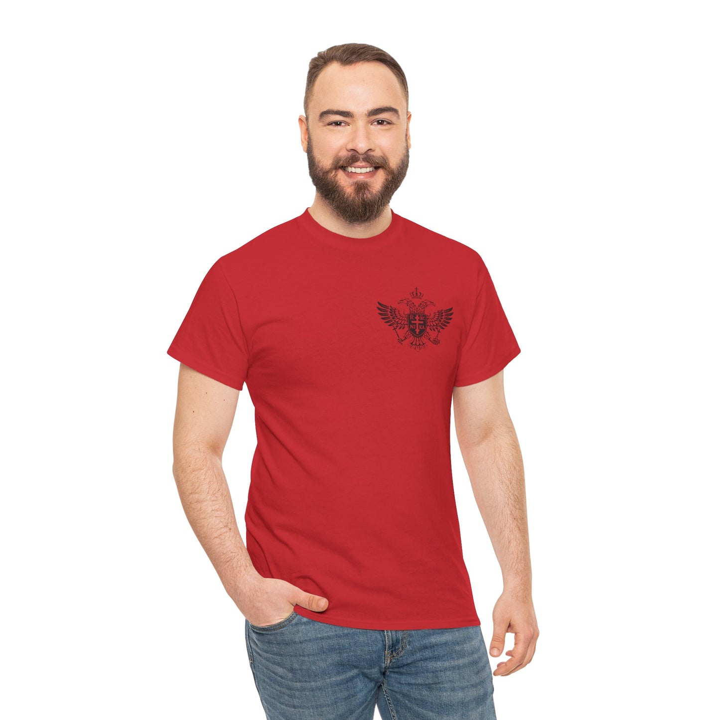 Christian Cross Wings T‑Shirt — Faith Graphic Tee with Prayer Hands