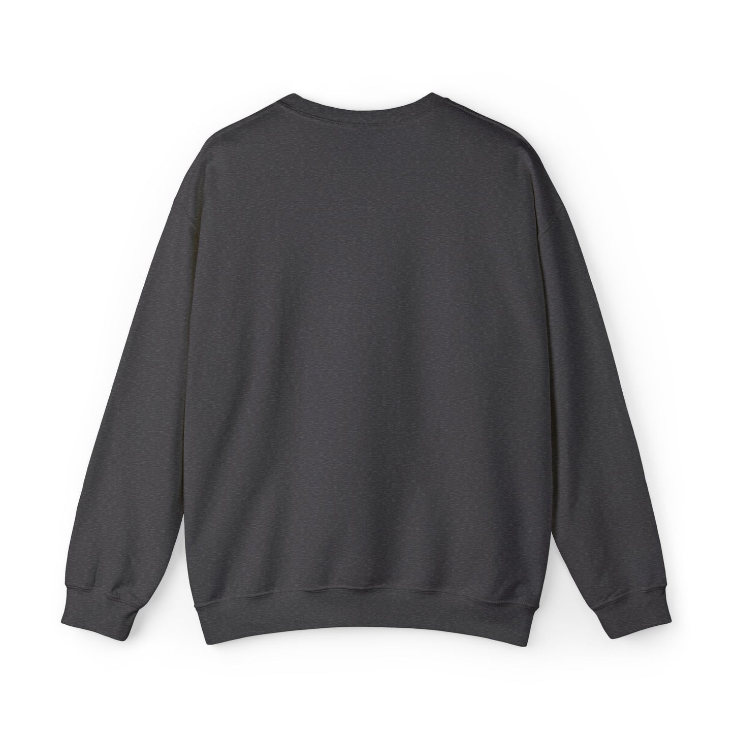 Cozy Floral Script Crewneck Sweatshirt — "Don't Worry Be Happy" Chest Design