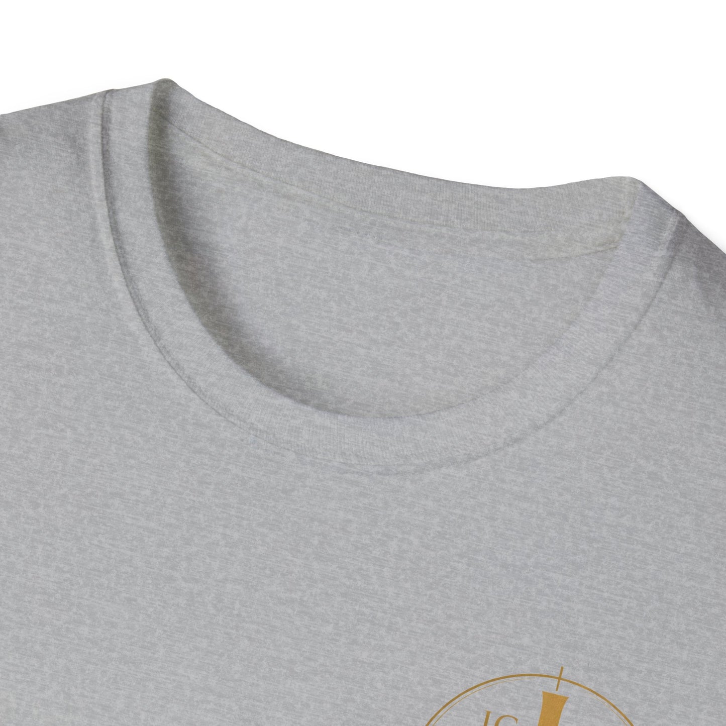 Christian Cross Wings T-Shirt — Gold Faith Graphic Tee