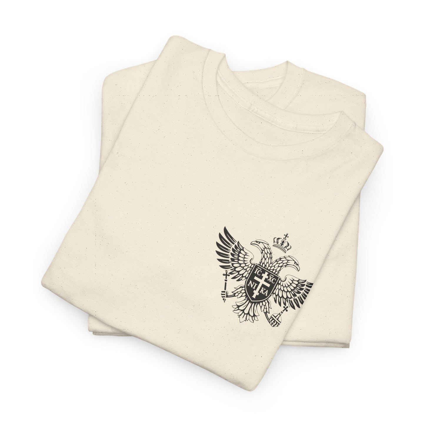 Christian Cross Wings T‑Shirt — Faith Graphic Tee with Prayer Hands