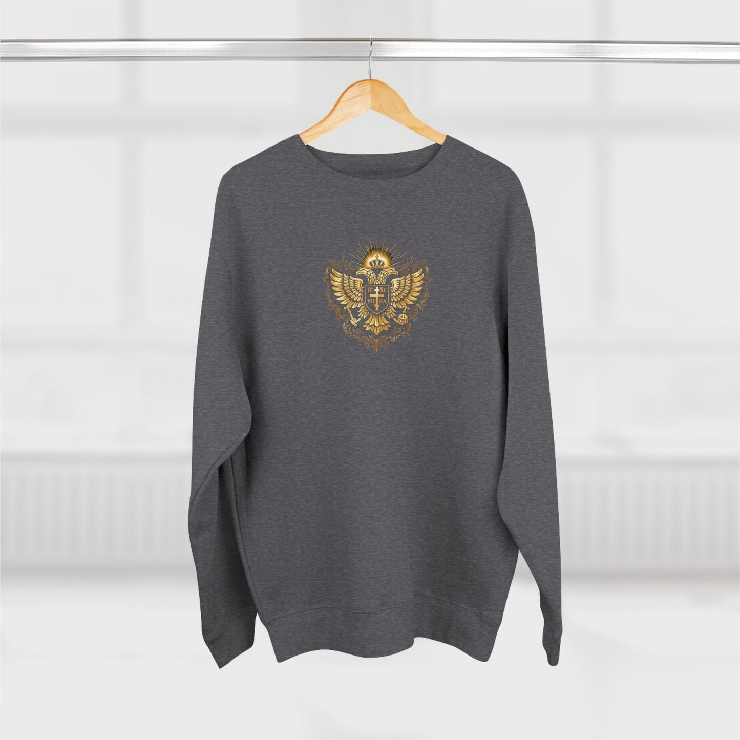 Christian Cross Sweatshirt — Inspirational Faith Graphic Crewneck