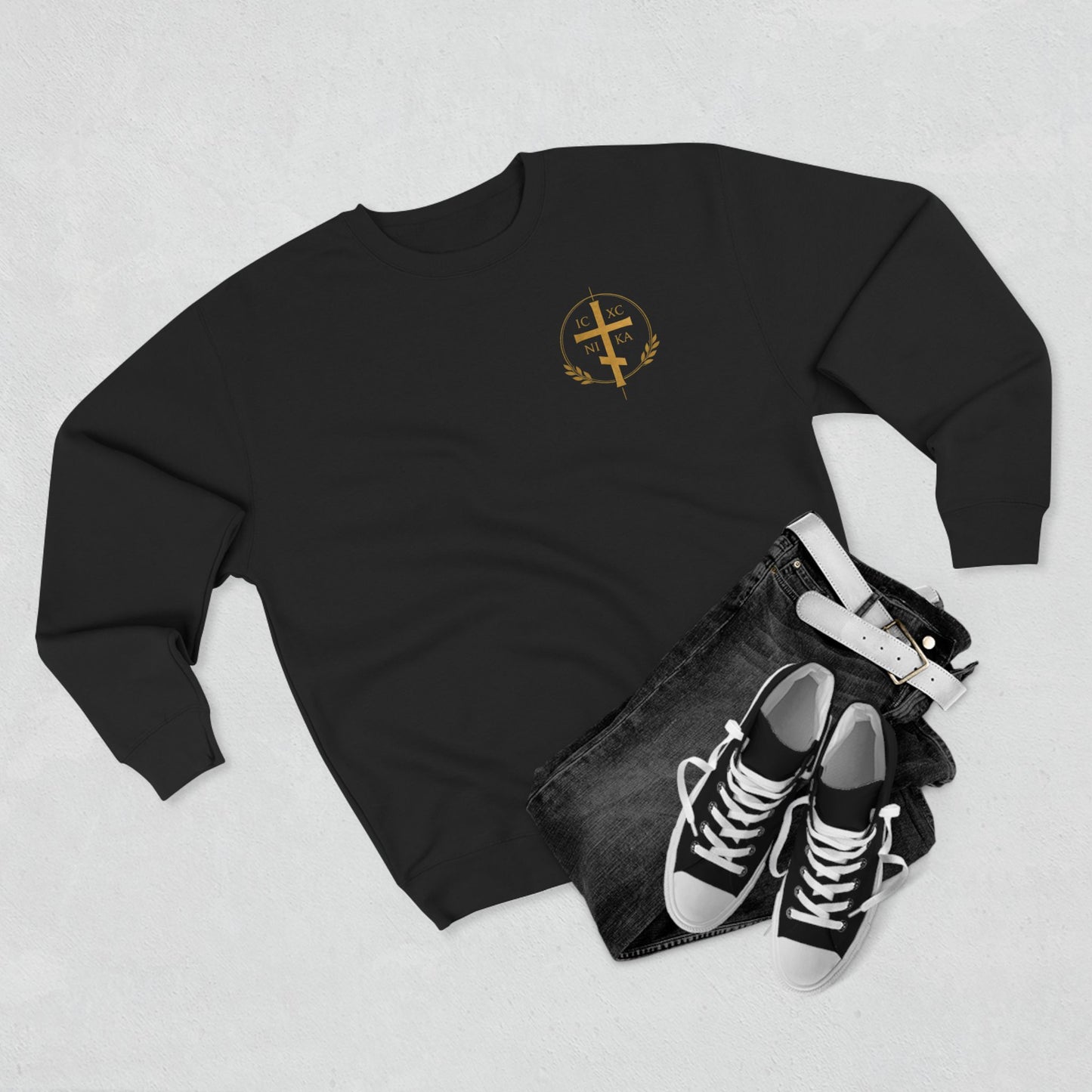 Christian Crewneck Sweatshirt — "The Way" Faith Verse Pullover