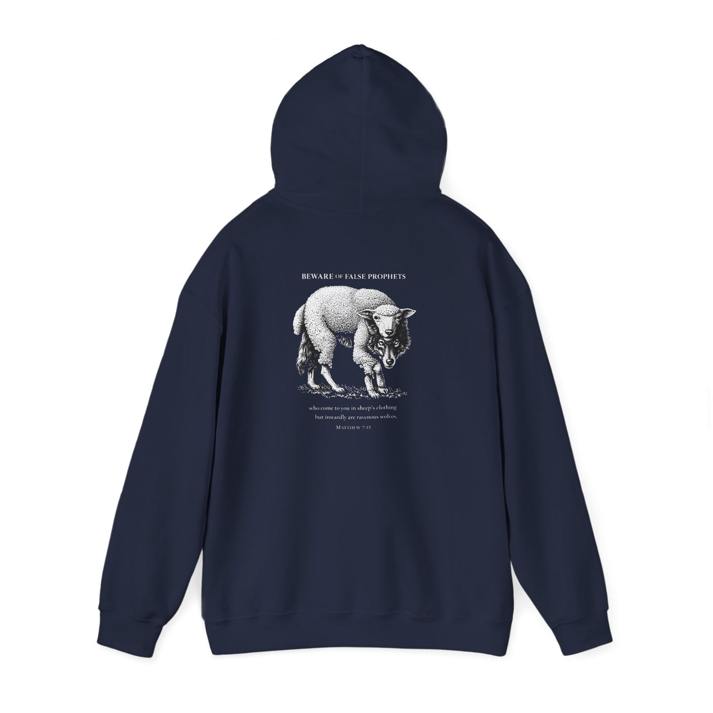 Christian Lamb Graphic Hoodie — ‘Agnus Dei’ Faith Emblem Sweatshirt