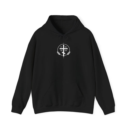 Christian Lamb Graphic Hoodie — ‘Agnus Dei’ Faith Emblem Sweatshirt
