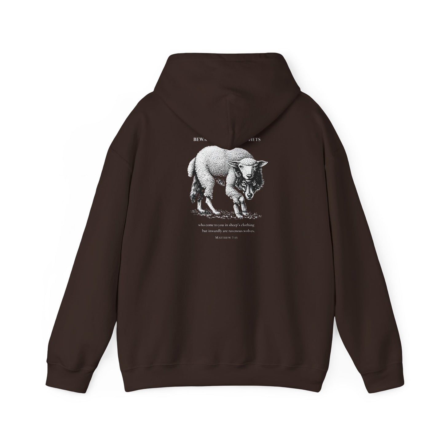 Christian Lamb Graphic Hoodie — ‘Agnus Dei’ Faith Emblem Sweatshirt
