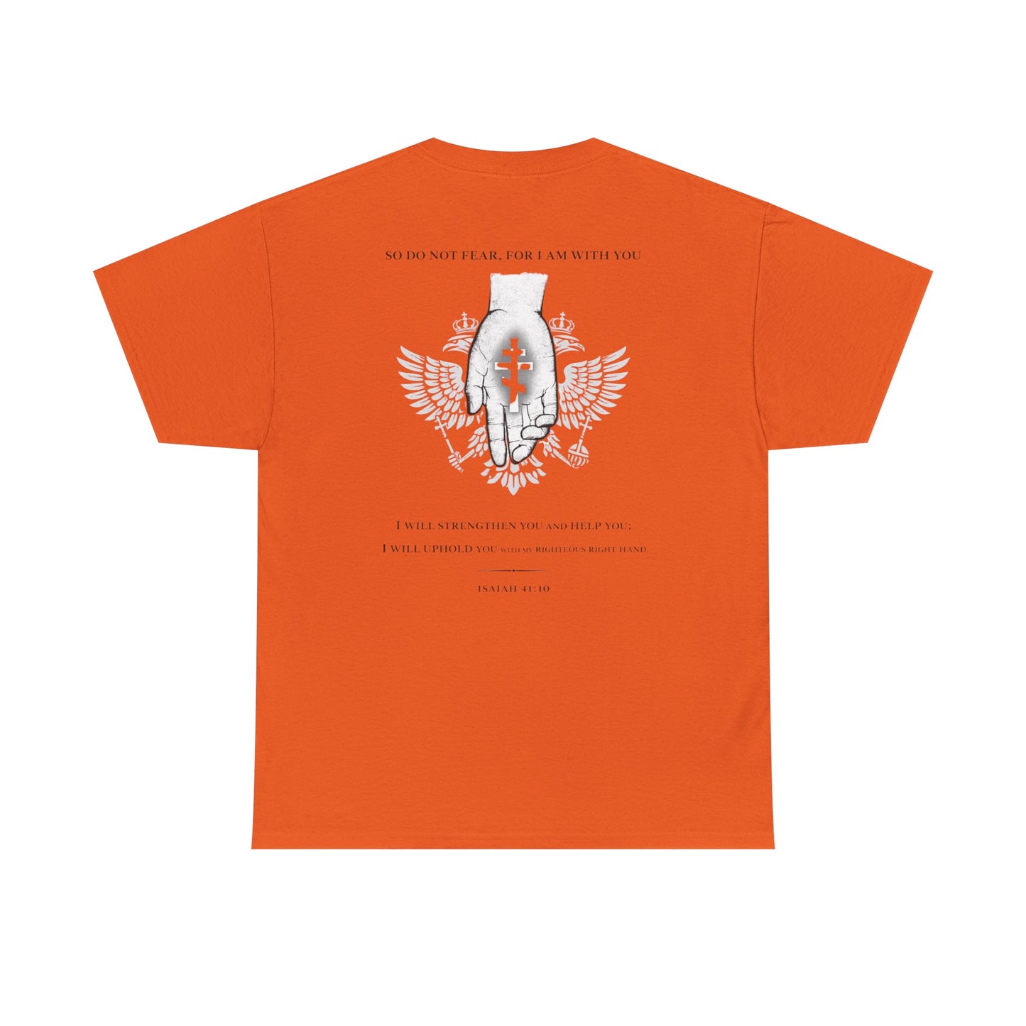Christian Cross Wings T‑Shirt — Faith Graphic Tee with Prayer Hands