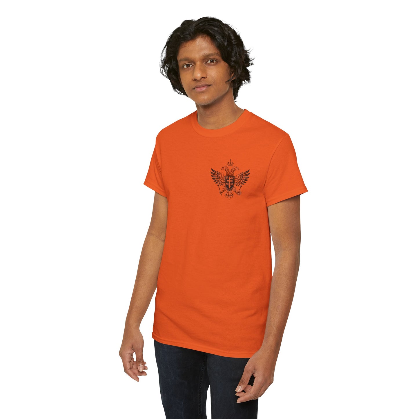 Christian Cross Wings T‑Shirt — Faith Graphic Tee with Prayer Hands