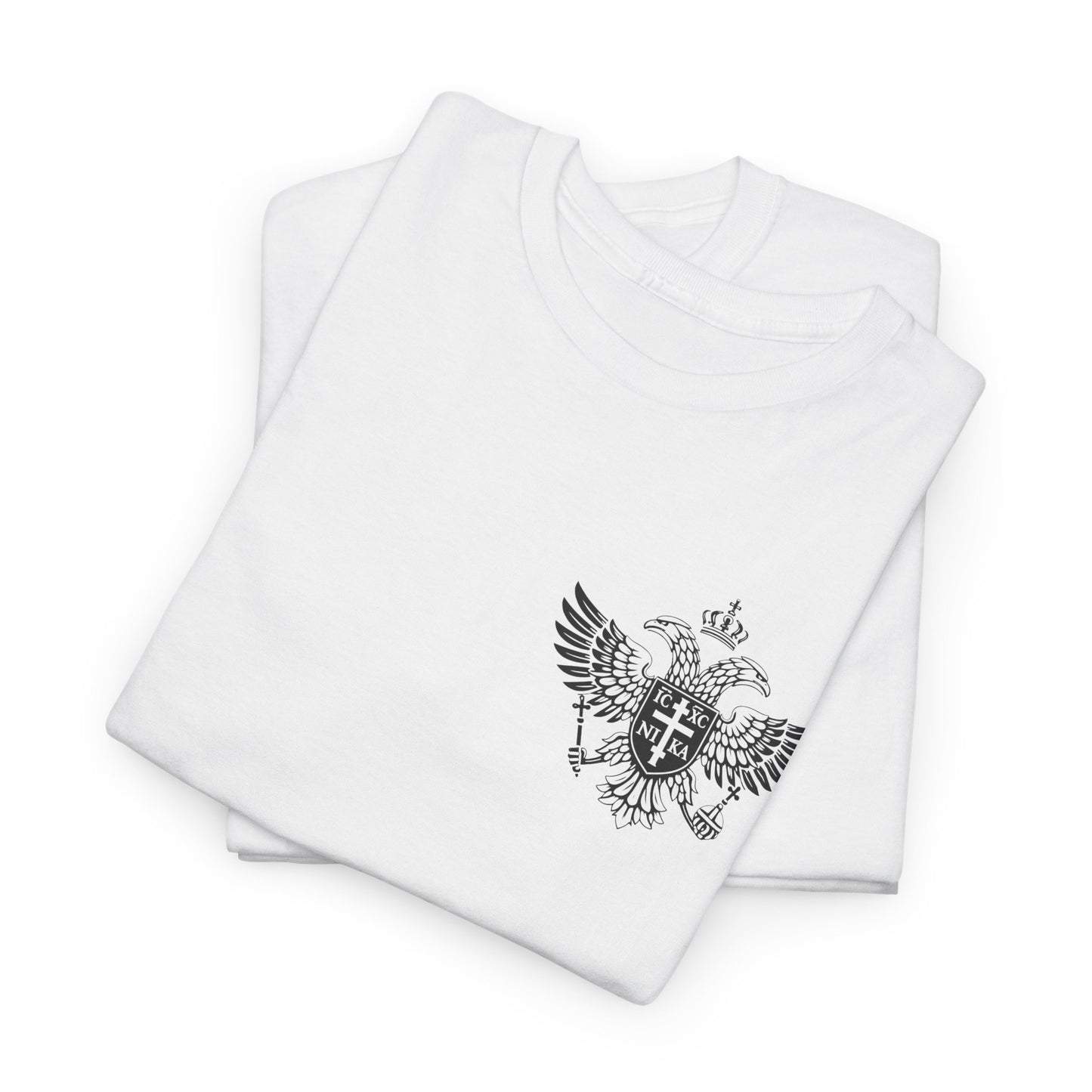 Christian Cross Wings T‑Shirt — Faith Graphic Tee with Prayer Hands