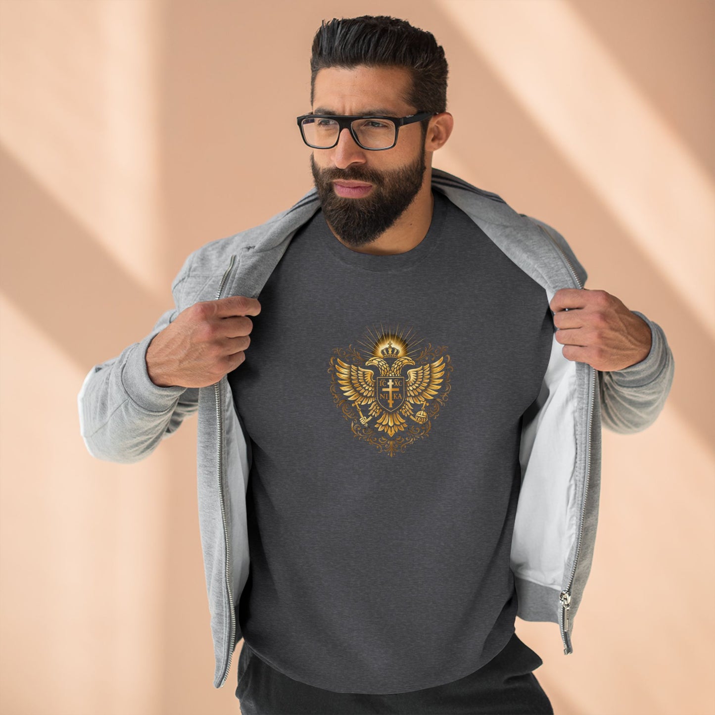 Christian Cross Sweatshirt — Inspirational Faith Graphic Crewneck