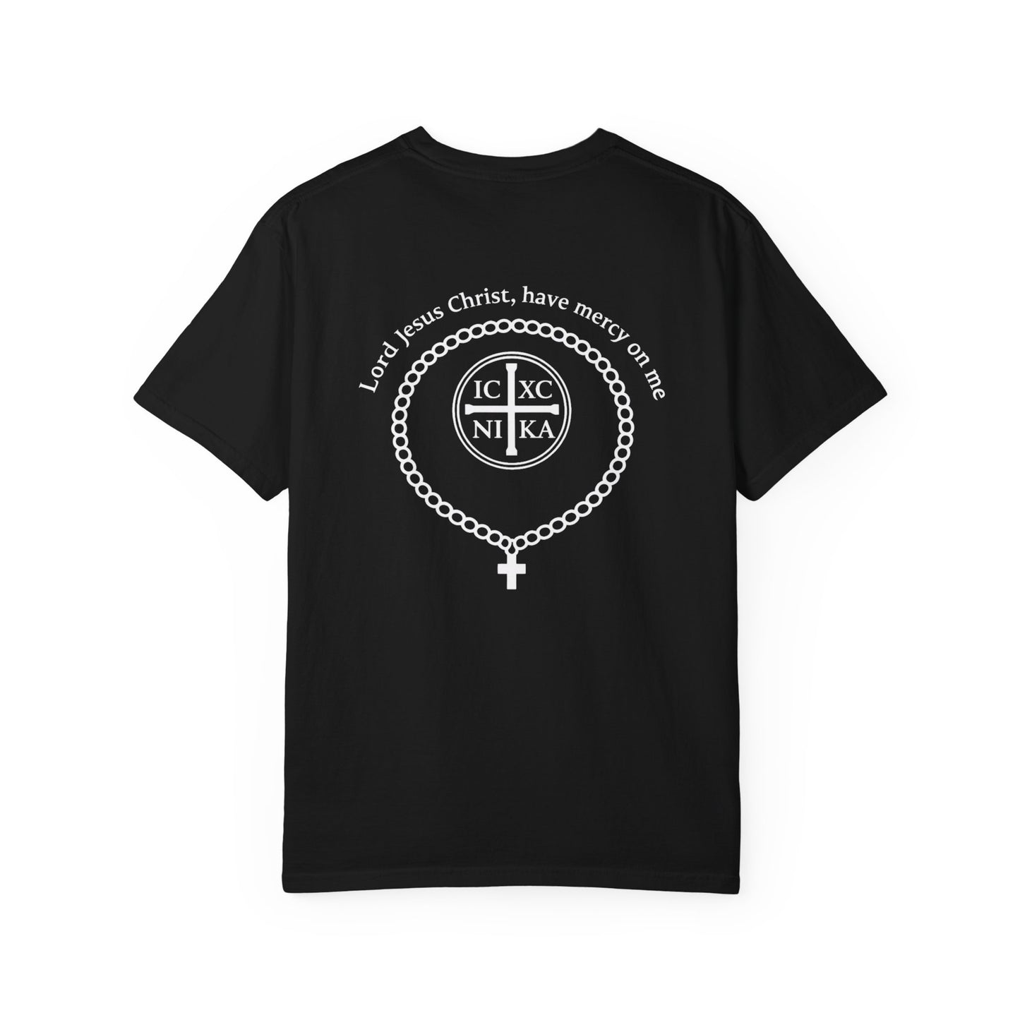 Christian T-Shirt — "I Can Do All Things Through Christ" Philippians 4:13 Cross Laurel Design